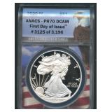 2020-W ASE Silver Eagle ANACS PR70 DCAM