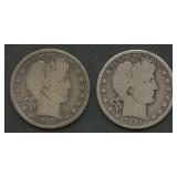 1894-S and 1907-S Liberty Head Barber Halves