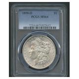 1898-O Morgan Silver Dollar PCGS MS 64