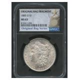 1885-O Morgan Silver Dollar NGC MS 63