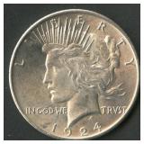 1924 Peace Silver Dollar