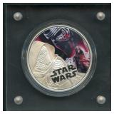2016 Niue Star Wars Kylo Ren .999 Silver 1 ozt
