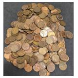 290+ Mixed Lincoln Head Wheat Cents