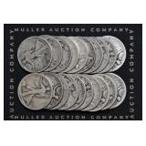 Roll of Mixed Early Walking Liberty Halves 1917-20