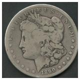 1890-CC Morgan Silver Dollar