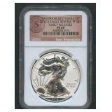 2012-S ASE Silver Eagle NGC Reverse PF 69