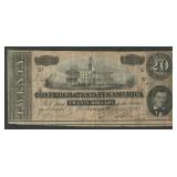 Confederate States Currency $20 T-67
