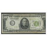 1934 $500 Federal Reserve Note FR-2201G