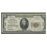 1929 $20 Ty-2 National Bank Note, Pottsville, PA
