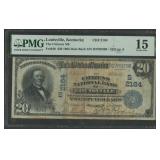 1902 Date Back $20 National Bank Note PMG 15