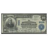1902 PB $10 Nat'l Bank Note Elizabethtown, PA