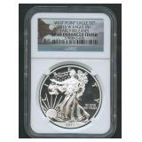 2013-W ASE Silver Eagle NGC SP69 Enhanced Fin