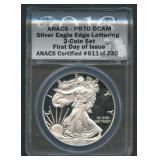 2016-W ASE Silver Eagle ANACS PR70 DCAM