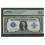 1923 $1 Silver Certificate FR-237 PMG AU55