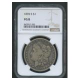 1893-S Morgan Silver Dollar NGC VG8