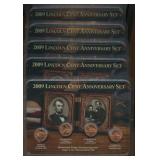 5- 2009 Lincoln Cent Anniversary Sets Littleton