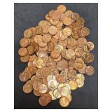 180+ Lincoln Wheat Cents 1950's Higher Grade