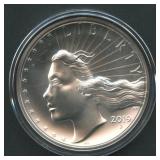 2019 American Liberty High Relief Silver Medal