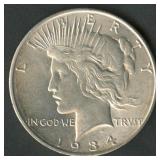 1934-D Peace Silver Dollar