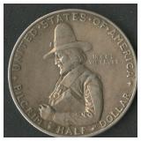 1920 Pilgrim Tercentenary Silver Commem Half