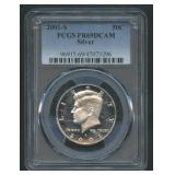 2001-S Silver Kennedy Half PCGS PR 69 DCAM