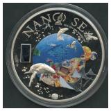 2014 Cook Is $10 Proof Nano Sea .925 Silver
