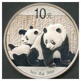 2010 China 10Yn Panda .999 Silver 1 ozt