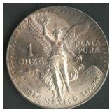 1984 Mexico Libertad .999 Silver 1 ozt