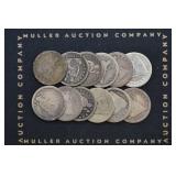 12- Mixed Seated Liberty Quarters