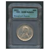 1921 Missouri 2x4 Commem Half ICG AU 58 Details
