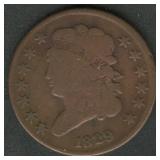 1829 Draped Bust Half Cent