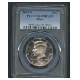 2005-S Silver Kennedy Half PCGS PR69 DCAM