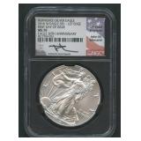 2016-W ASE Silver Eagle Burnished NGC MS 70