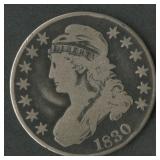 1830 Capped Bust Half Dollar