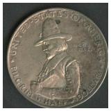 1920 Pilgrim Tercentennary Commem Silver Half
