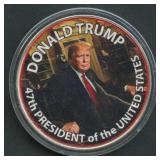 ASE Silver Eagle Trump Sticker .999 Silver 1 ozt
