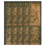 10- 2022 and 2023 Utah/NH $5 Goldbacks