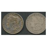1896-O and 1898 Morgan Silver Dollars