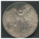 1983 Mexico Libertad .999 Silver 1 ozt