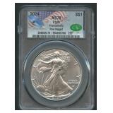 2024 ASE Silver Eagle CAC MS 70