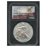 2020 ASE Silver Eagle NGC MS 70