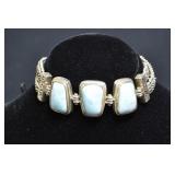 Blue Stone Bracelet .925 Silver 1.99 ozt TW