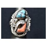 Turquoise Ring .925 Silver .51 ozt TW