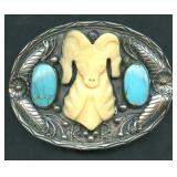 Belt Buckle .925 Silver 2.38 ozt TW