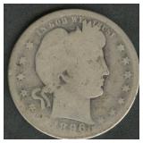 1896-O Liberty Head Barber Quarter