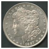 1887 Morgan Silver Dollar