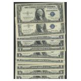 24- Mixed 1935 and 1957 $1 Silver Certificates
