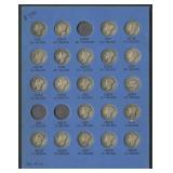 Near-Complete Set Mercury Dimes 1916-1945