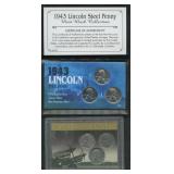 2- Sets of 1943-PDS Lincoln Steel Cents