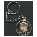 1996-S Silver Proof Kennedy Silver Half on Chain